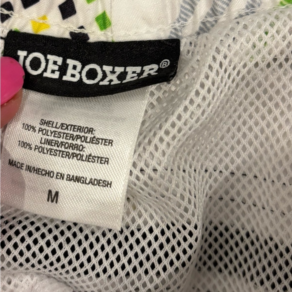 Joe Boxer White and Green bathing suit size medium - Picture 4 of 5